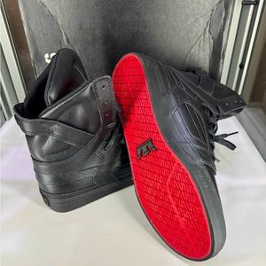 Black/Red SKYTOP II all leather